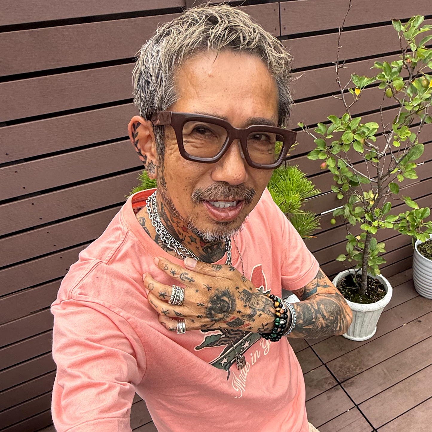 【期間限定】MADE IN YP パワーストーンブレスレット：QUARTZ × GOLDEN OBSIDIAN （シルバー3個）【受注生産】