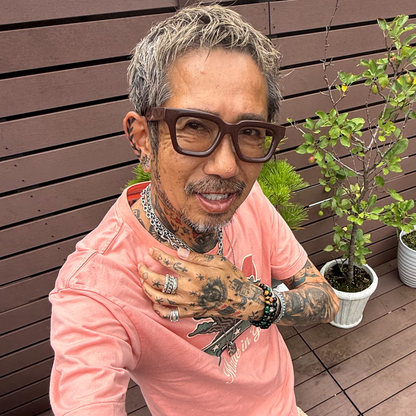 【期間限定】MADE IN YP パワーストーンブレスレット：QUARTZ × GOLDEN OBSIDIAN （シルバー3個）【受注生産】