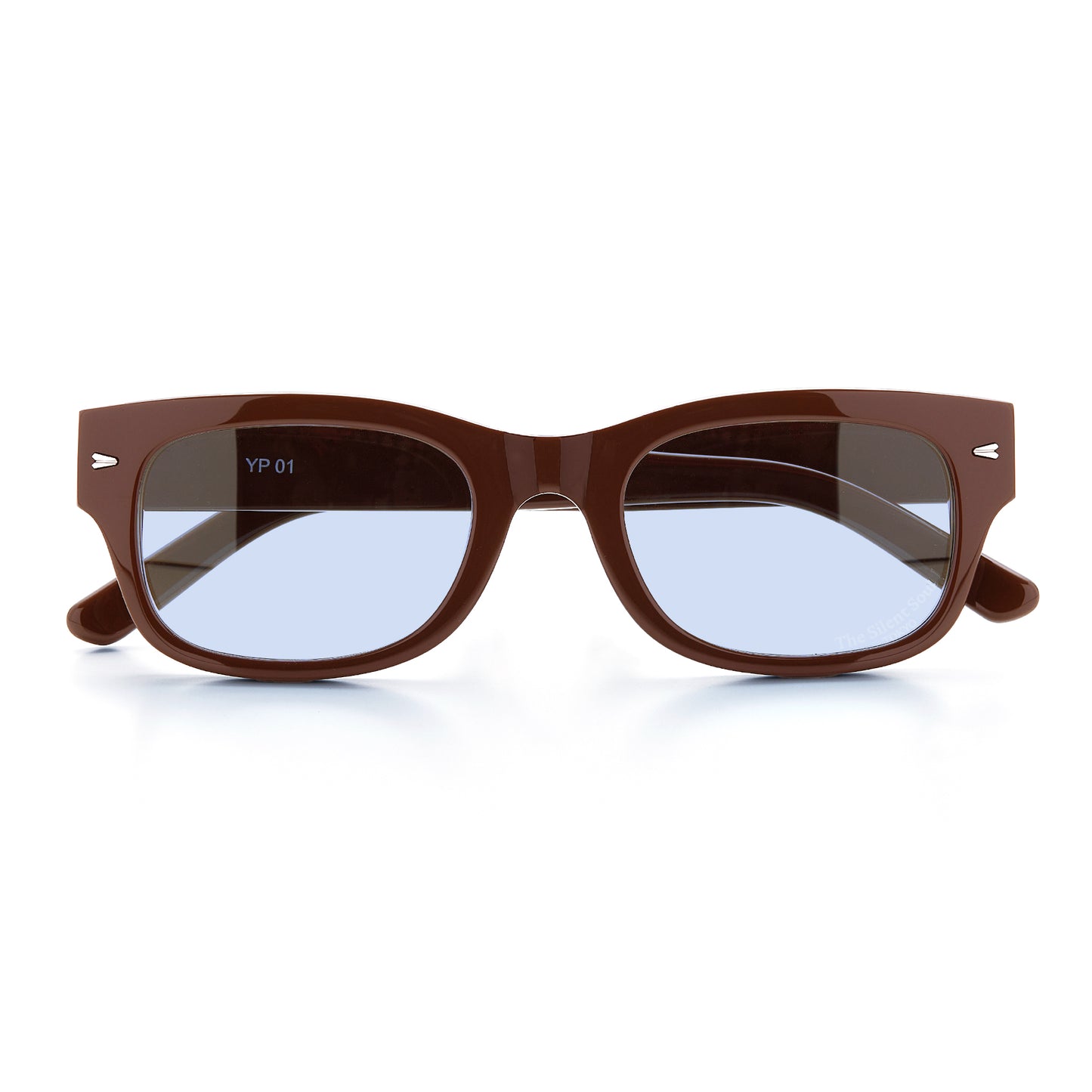 MADE IN YP サングラス：BROWN FRAME BLUE LENS（YP-01）