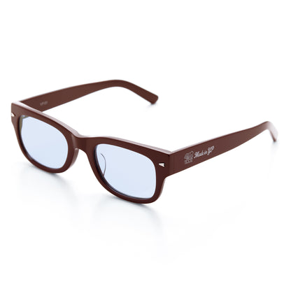 MADE IN YP サングラス：BROWN FRAME BLUE LENS（YP-01）