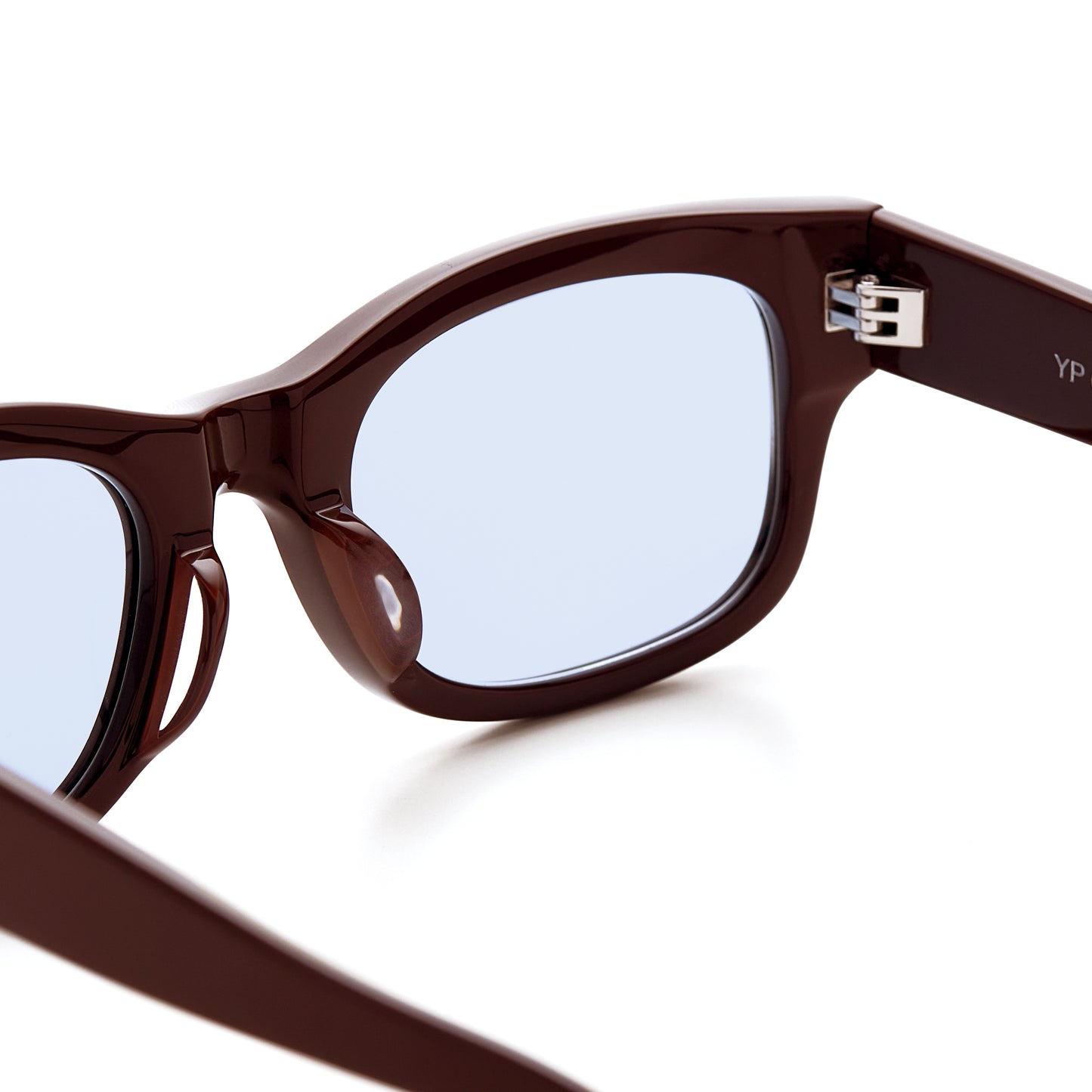 MADE IN YP サングラス：BROWN FRAME BLUE LENS（YP-01）