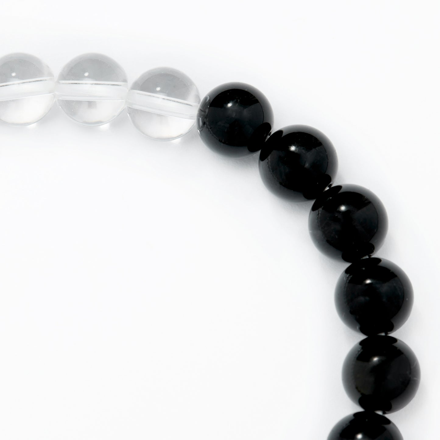 【期間限定】MADE IN YP パワーストーンブレスレット：QUARTZ × GOLDEN OBSIDIAN （シルバー3個）【受注生産】